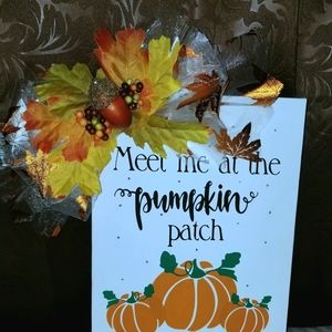 Meet me at the pumpkin patch light up canvas